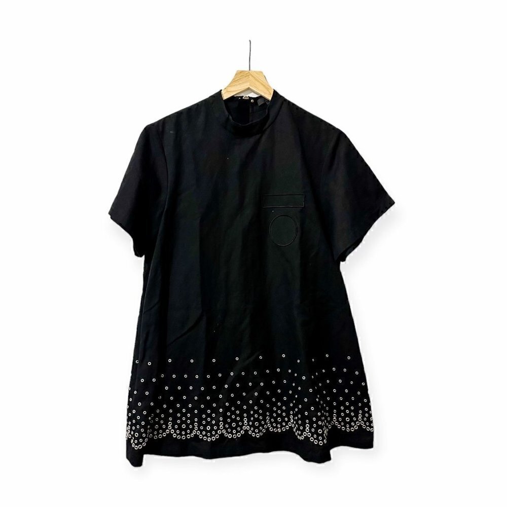 Alexander Wang Black Mini Dress with Studs, Size 10 - Picture 2 of 13